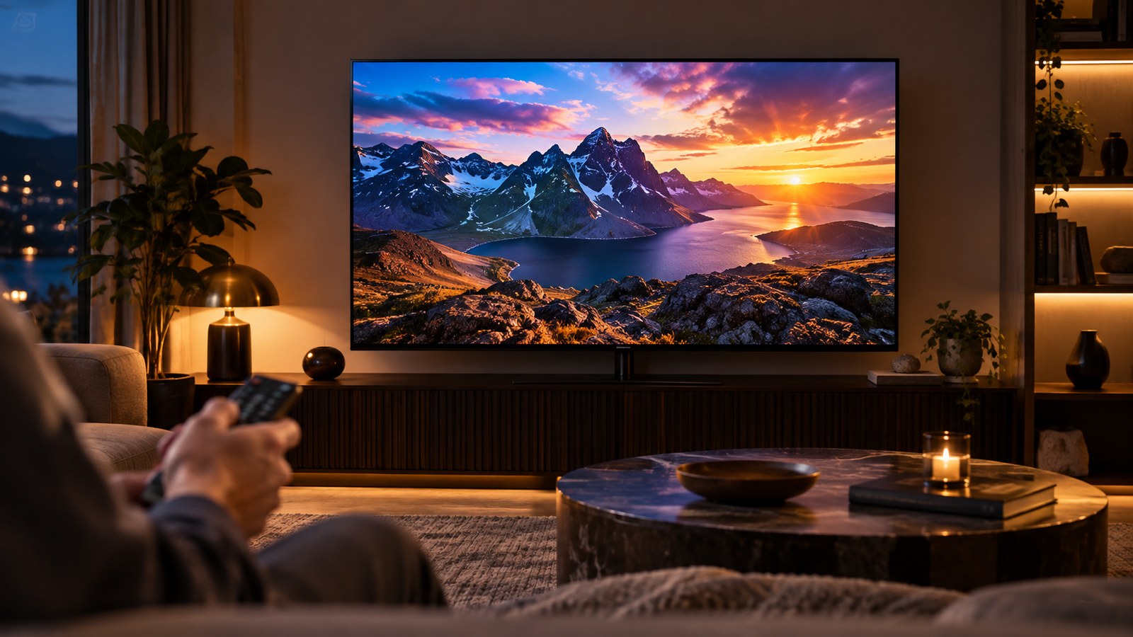 How to Calibrate Your OLED TV for Perfect Picture shown as a realistic home TV setup