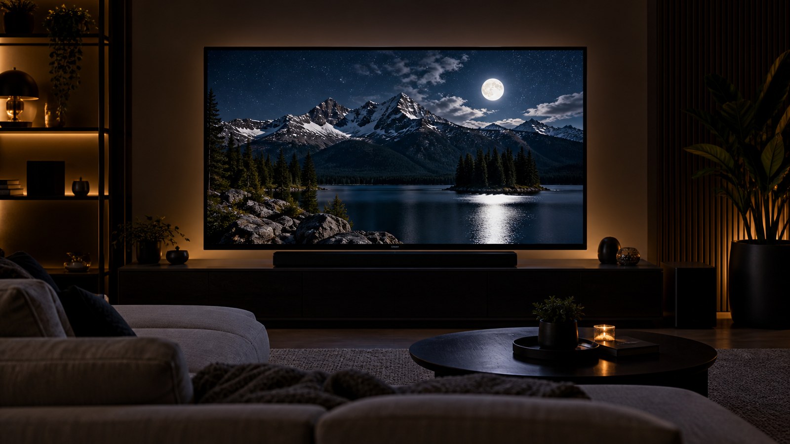 Top Full-Array LED TVs for Stunning Contrast shown as a realistic home TV setup